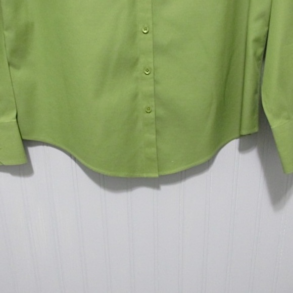 Talbots Green Dress Shirt, Size 8P - Picture 6 of 8